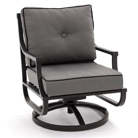 Audubon Aluminum Swivel Rocker Patio Club Chair By Lakeview Outdoor Designs - Canvas Charcoal ...