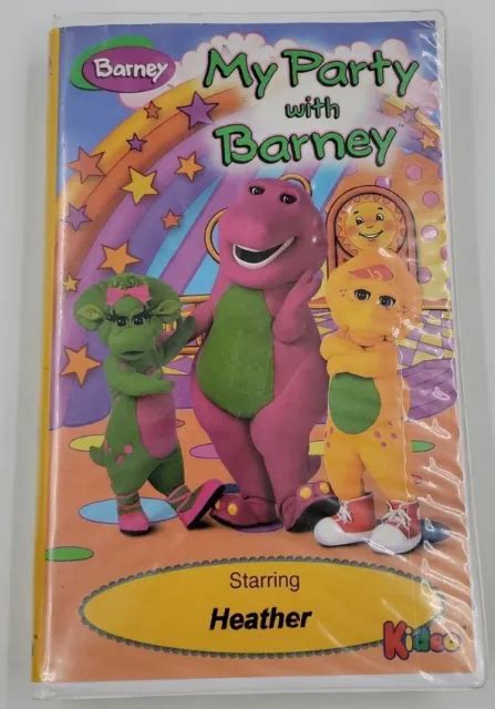 MY PARTY WITH BARNEY Rare OOP Custom VHS Video Kideo Staring Heather $71.11 - PicClick CA