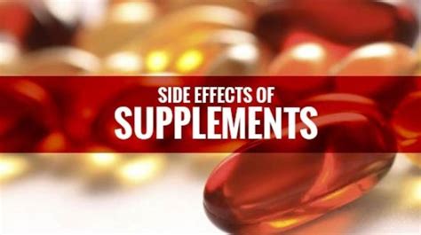 Side Effects of Supplements