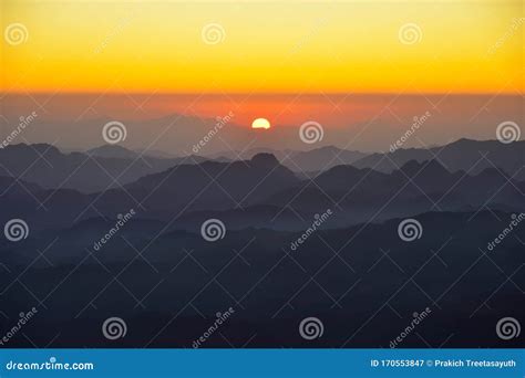 Sunrise at Mount Sinai stock image. Image of tourism - 170553847