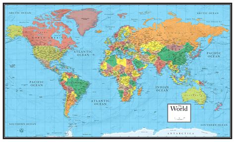 Free Printable Maps Of The World