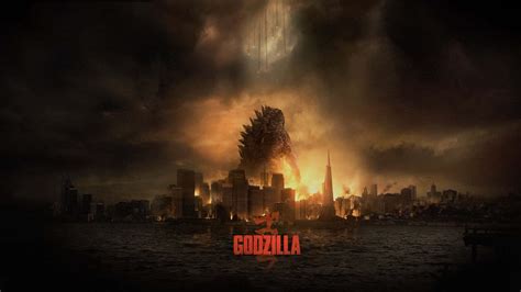 Download Godzilla Wreaking Havoc in a City Wallpaper | Wallpapers.com