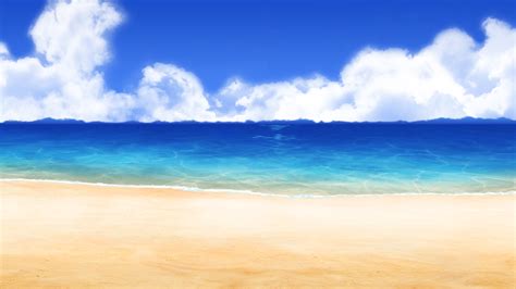 [background] Anime-styled beach type 10 by akiranyo on DeviantArt