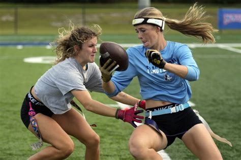 Flag football gives female players sense of community, scholarship options and soon shot at ...