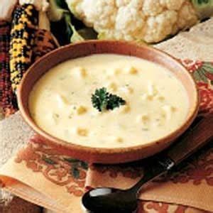 Cauliflower Cheddar Soup Recipe | Taste of Home