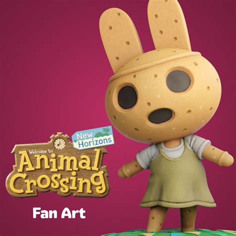 3D Printable Animal Crossing Fan Art: Coco by Vixtrolla