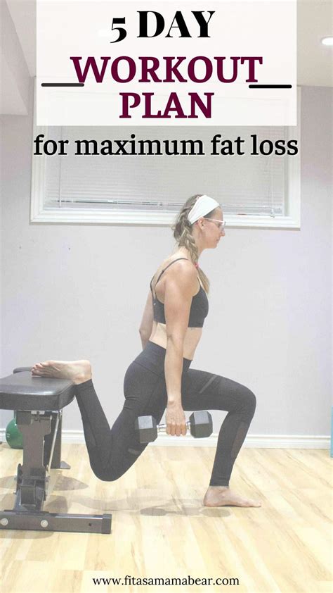 5 Day Workout For Females To Lose Weight (With PDF)