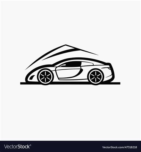 Sport car icon on white background Royalty Free Vector Image