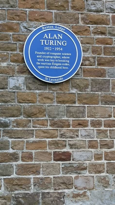 Read the Plaque - Alan Turing Childhood Home