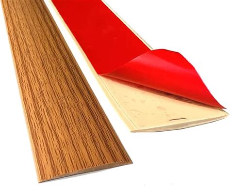 SELF ADHESIVE VINYL Flat Floor Transition Trim Strip,Wood Floor Gap Cover Strips $23.80 - PicClick