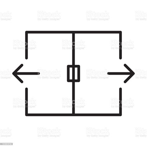 Automatic Door Outline Icon Vector For Graphic Design Logo Web Site ...