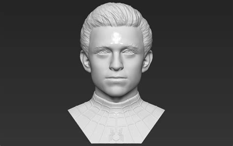 Spider-Man Tom Holland Bust 3D Print Model by PrintedReality