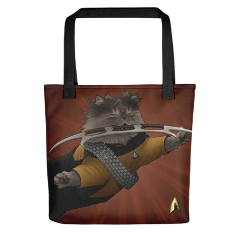 Star Trek: The Next Generation Worf Cat Premium Tote Bag | Star Trek Shop