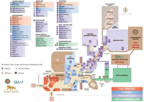 MGM Grand map | Mgm grand las vegas, Mgm las vegas, Las vegas