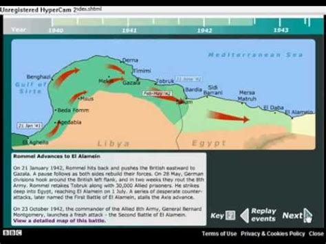 North African Campaign Map BBC - YouTube