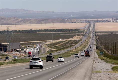 Traffic on I-15 at the California-Nevada border still below normal ...