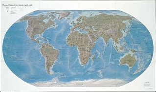 Physical map of the world, April 2001 | Zoom into this map a… | Flickr