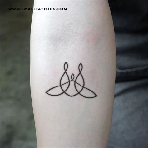 Family Forever Symbol Temporary Tattoo - Set of 3 – Small Tattoos Unity Tattoo, Tatoo Symbol ...