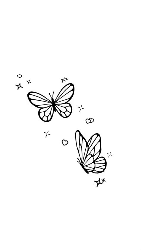 Simple Butterfly Tattoo