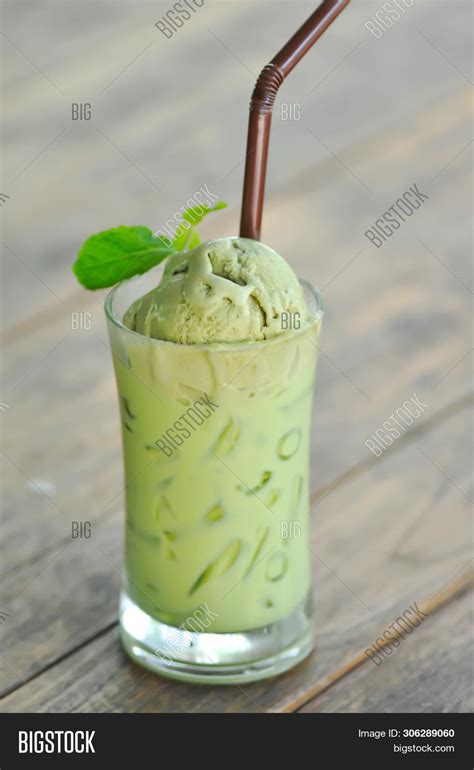 Green Tea Latte, Milk Image & Photo (Free Trial) | Bigstock