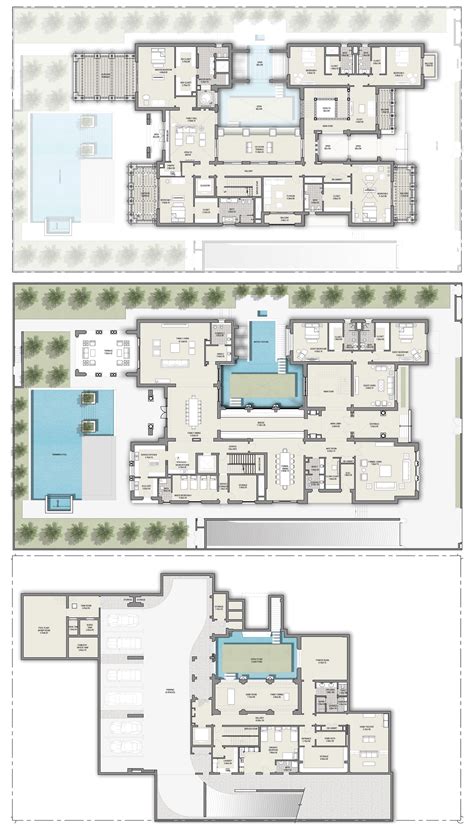 District One Dubai Mansions Mediterranean | Hotel floor plan, Mansion floor plan, Beautiful ...