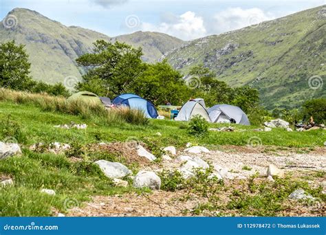 Wild Camping in the Wildernis of Glen Etive, Scotland Stock Photo - Image of nordic, nature ...