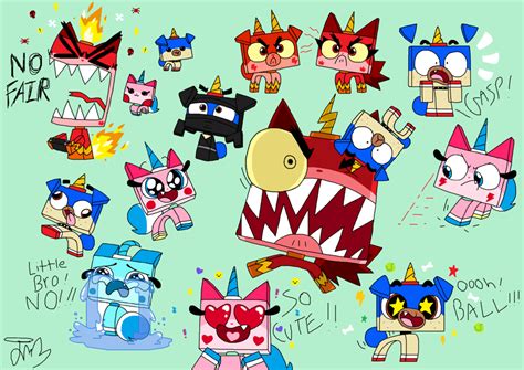 Unikitty and Puppycorn Doodles by Teddie4Ever01 | Unikitty, Cartoon ...