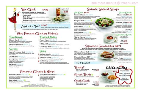 Online Menu of Chicken Salad Chick Restaurant, Enterprise, Alabama, 36330 - Zmenu