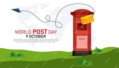 Premium Vector | World Post Day