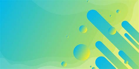 Blue green gradient background with spheres and shapes 681768 Vector ...