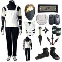 Kakashi Cosplay Costume - Konoha & Anbu Style | Naruto Contact Lenses