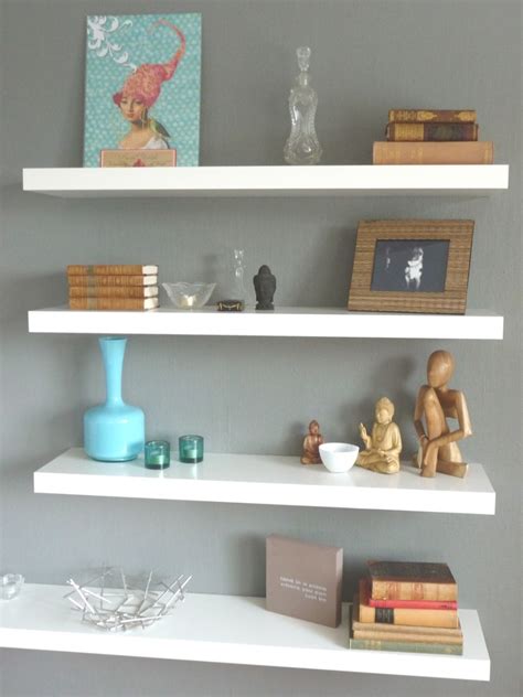 White Wood Wall Shelves - Decor Ideas