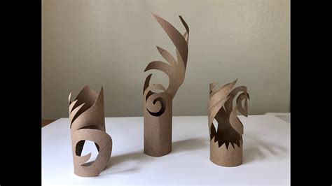 Toilet paper roll sculpture - YouTube