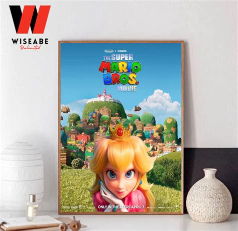 New The Super Mario Bros Movie 2023 Princess Peach Poster - Wiseabe ...