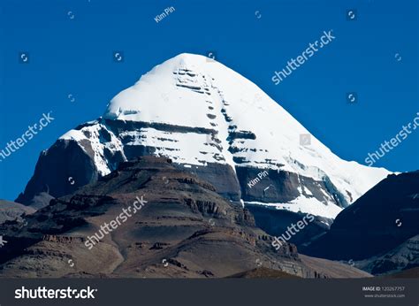 Sacred Mountain In Tibet - Mount Kailash Stock Photo 120267757 ...