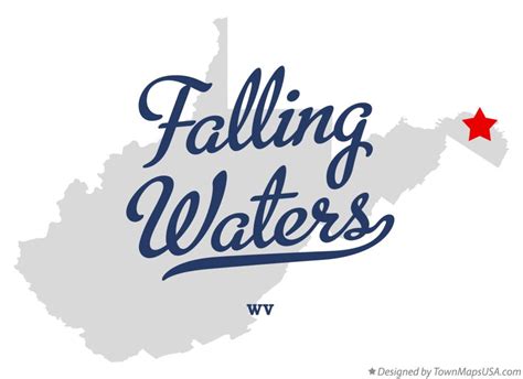 Map of Falling Waters, WV, West Virginia