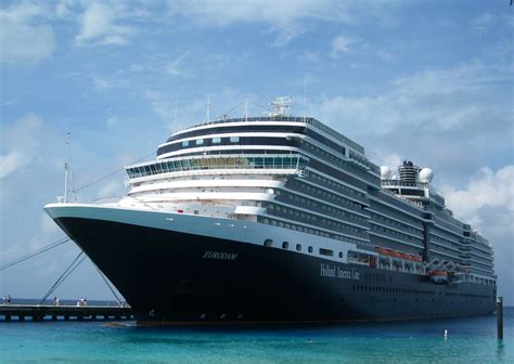 Holland America Eurodam docked in the Caribbean. | Holland america, Oceans of the world, Boat