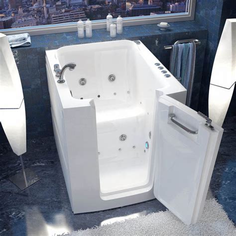 MediTub Walk-In 32 x 38 Right Door White Whirlpool & Air Jetted Bathtub – BathTubsPro