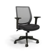 Union & Scale™ Essentials Ergonomic Fabric Swivel Task Chair, Black ...
