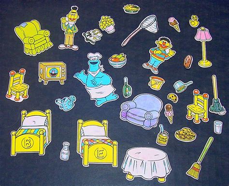 2 Sesame Street Colorforms Sets 1977 Count's Counting Castle, 1986 ...