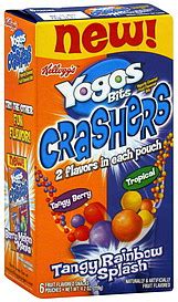 Yogos Bits Fruit Flavored Snacks Tangy Rainbow Splash 6.0 ea Nutrition Information | ShopWell