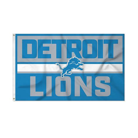 Rico Industries NFL Football Detroit Lions Bold 3' x 5' Banner Flag ...