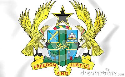 Ghana Coat Of Arms. Stock Illustration - Image: 88858423