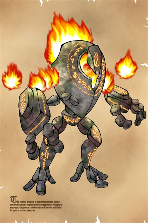 Golem Fire by Relatos-del-bardo on DeviantArt