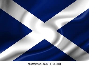 Scottish Flag Waving Wind Stock Illustration 14061181 | Shutterstock