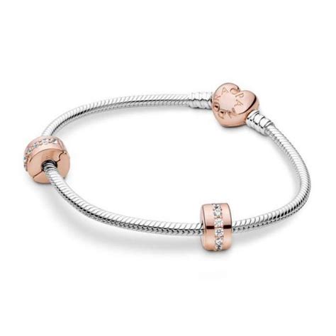 PANDORA B801514-18 HEART CLASP, ICONIC BRACELET GIFT SET SIZ | Taylors ...