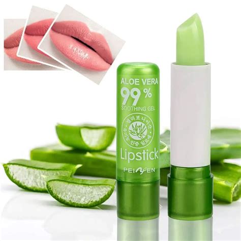 Aloe Vera Lipstick Color Mood Changing Long Lasting Moisturizing ...