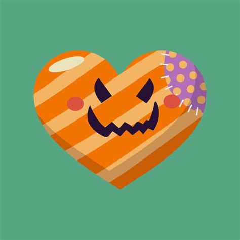 Premium Vector | Hand drawing halloween love