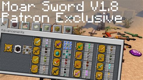 Patron Exclusive In-Game Recipes! Moar Swords Update V1.8. Minecraft 1. ...