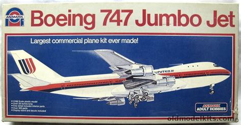 Entex 1/100 Boeing 747 Jumbo Jet - United Airlines (Anmark Issue), 7553